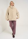 Glory faux fur jacket BEIGE LATTE Woman image number 5
