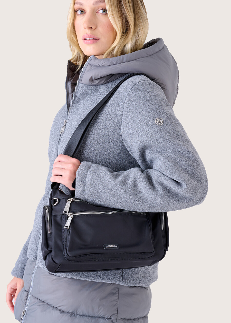 Betty nylon crossbody bag NERO BLACKMARRONE TABACCOBLU LAGUNA Woman , image number 1