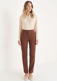 Pantalone Alice in bengalina BLUBIANCO WHITEMARRONENERO BLACK Donna immagine n. 2
