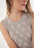 Top Taka in Maglia Lurex GRIGIO SILVER GOLD Donna immagine n. 2
