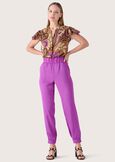 Pantalone Cara in crepe VIOLA GRAPE Donna immagine n. 2