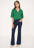 Celina jersey blouse
 VERDE GARDENROSA FUCSIA Woman image number 4