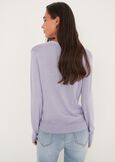 Cardigan Carl con scollo a V CELESTE POLVEREVIOLA LAVANDA Donna immagine n. 3