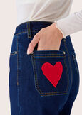 Pantalone Dennis in denim di cotone DENIM DARK DENIM Donna immagine n. 4