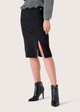 Gretel skirt with slit NERO BLACK Woman image number 2