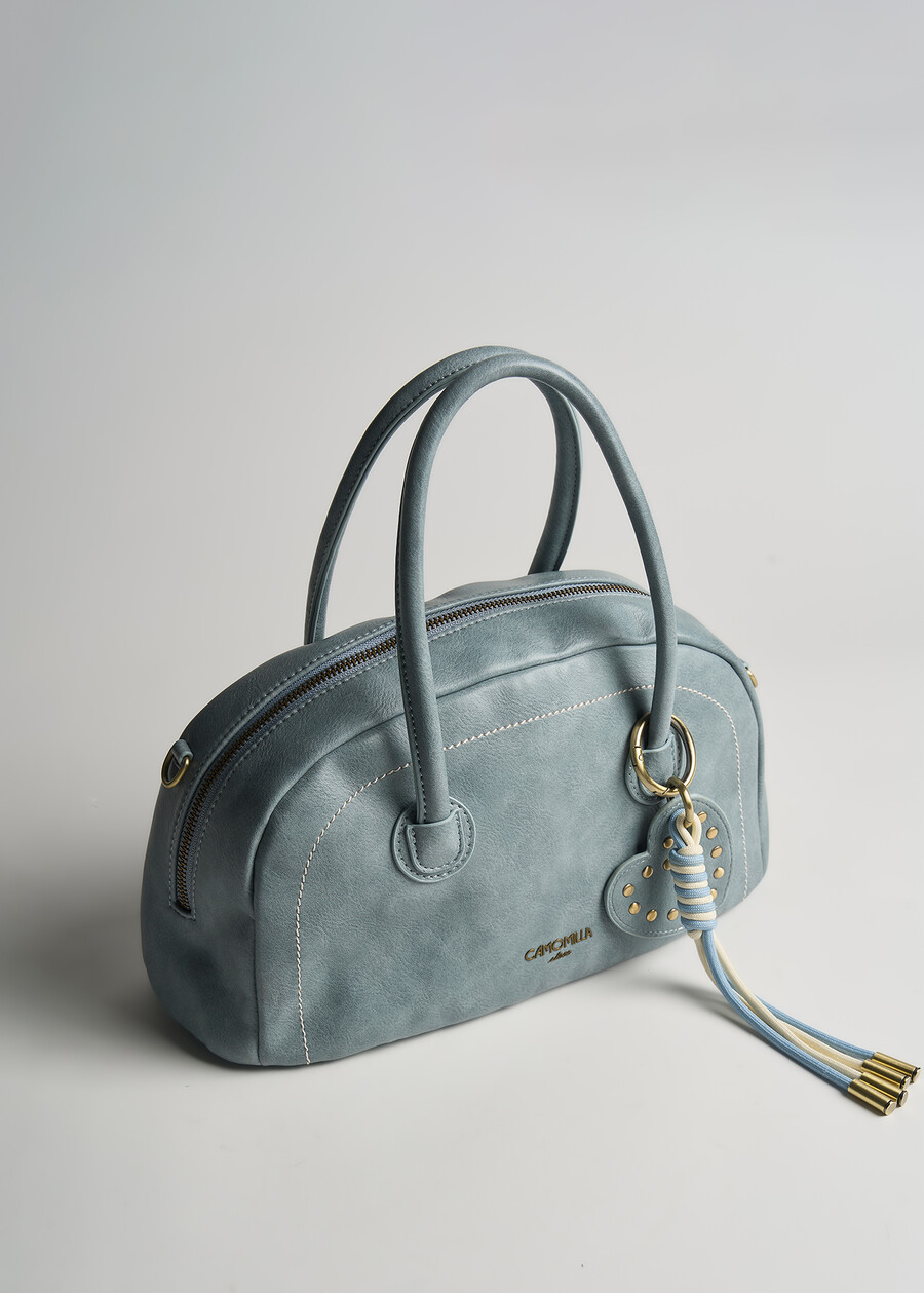 Bauletto Bay decoro impuntura AZZURO AZZURROMARRONE Donna , immagine n. 1