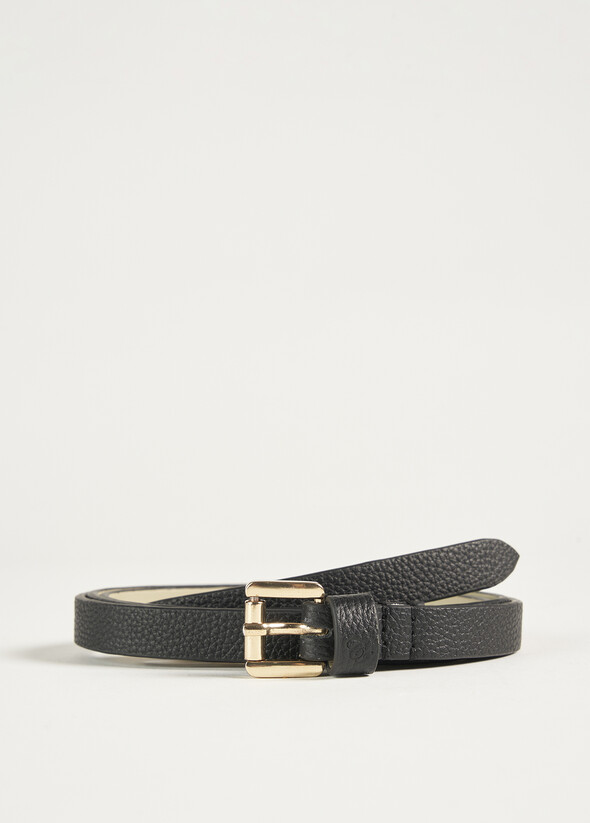 Clim 100% genuine leather belt NERO BLACK Woman null