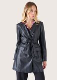 Trench Greg in ecopelle NERO BLACK Donna immagine n. 2