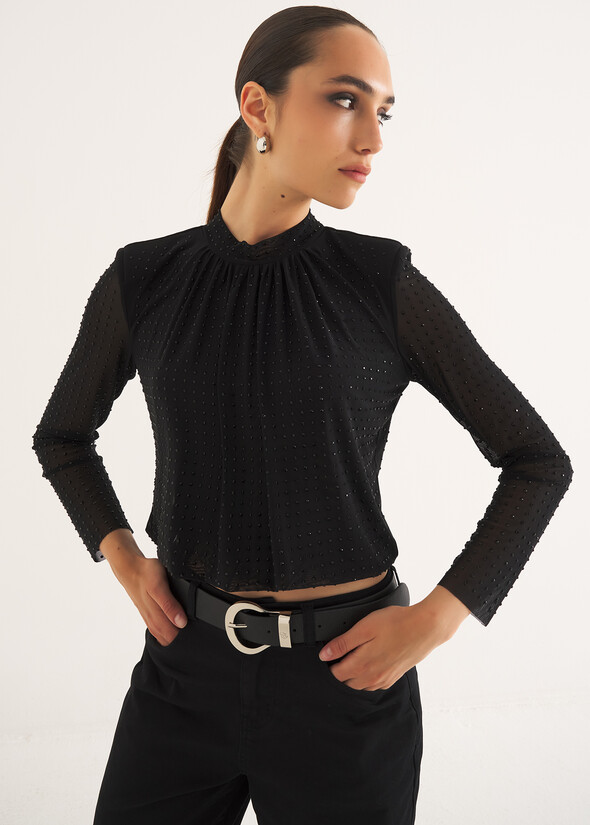 T-shirt Star slim fit NERO BLACK Donna null