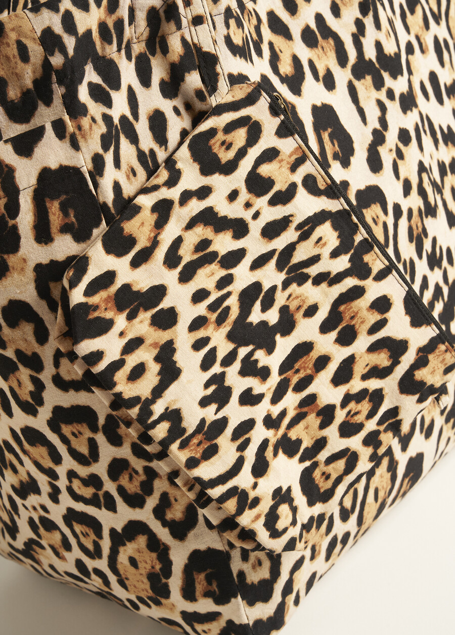 Baculas Animal Print Cotton Bag NERO BLACK Woman , image number 4