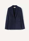 Giuliet linen-viscose blazer BLUBIANCO WHITE Woman image number 6