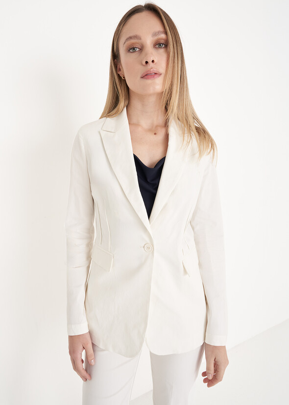 Giacca monopetto Gianna BIANCO WHITE Donna null