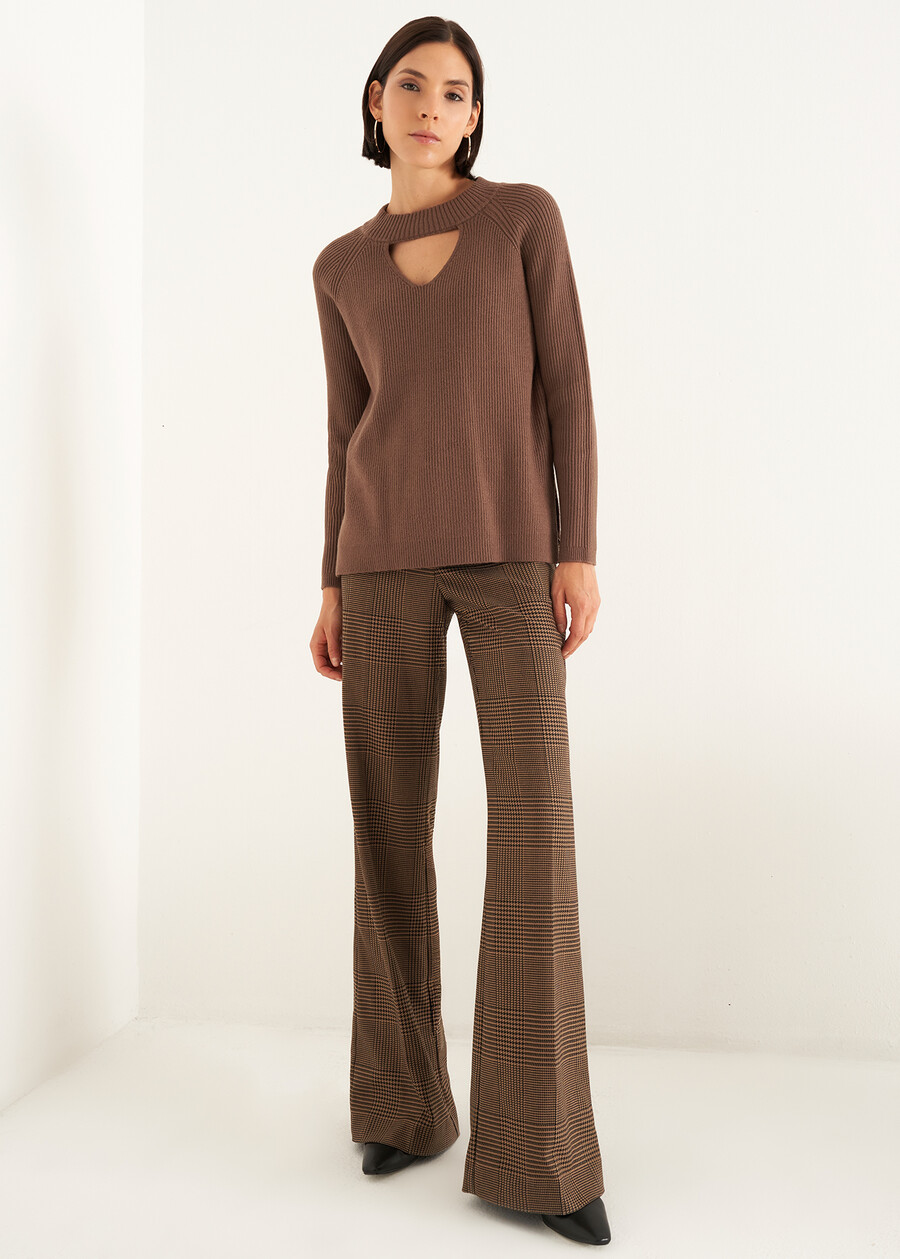 Marcella round-neck sweater VERDE ALGAMARRONE TERRA Woman , image number 5