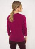 Cardigan Clooney in lana e cashmere ROSSO MAGENTAVERDE PAVONE Donna immagine n. 3