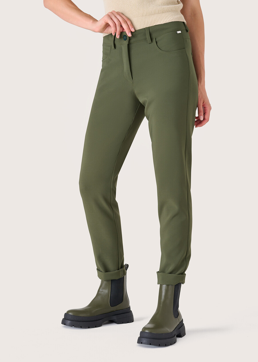 Kate tricotine trousers VERDE TIMO Woman , image number 2