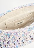 Bila woven paper clutch bag VIOLA MULBERRYBEIGE AVENA Woman image number 3