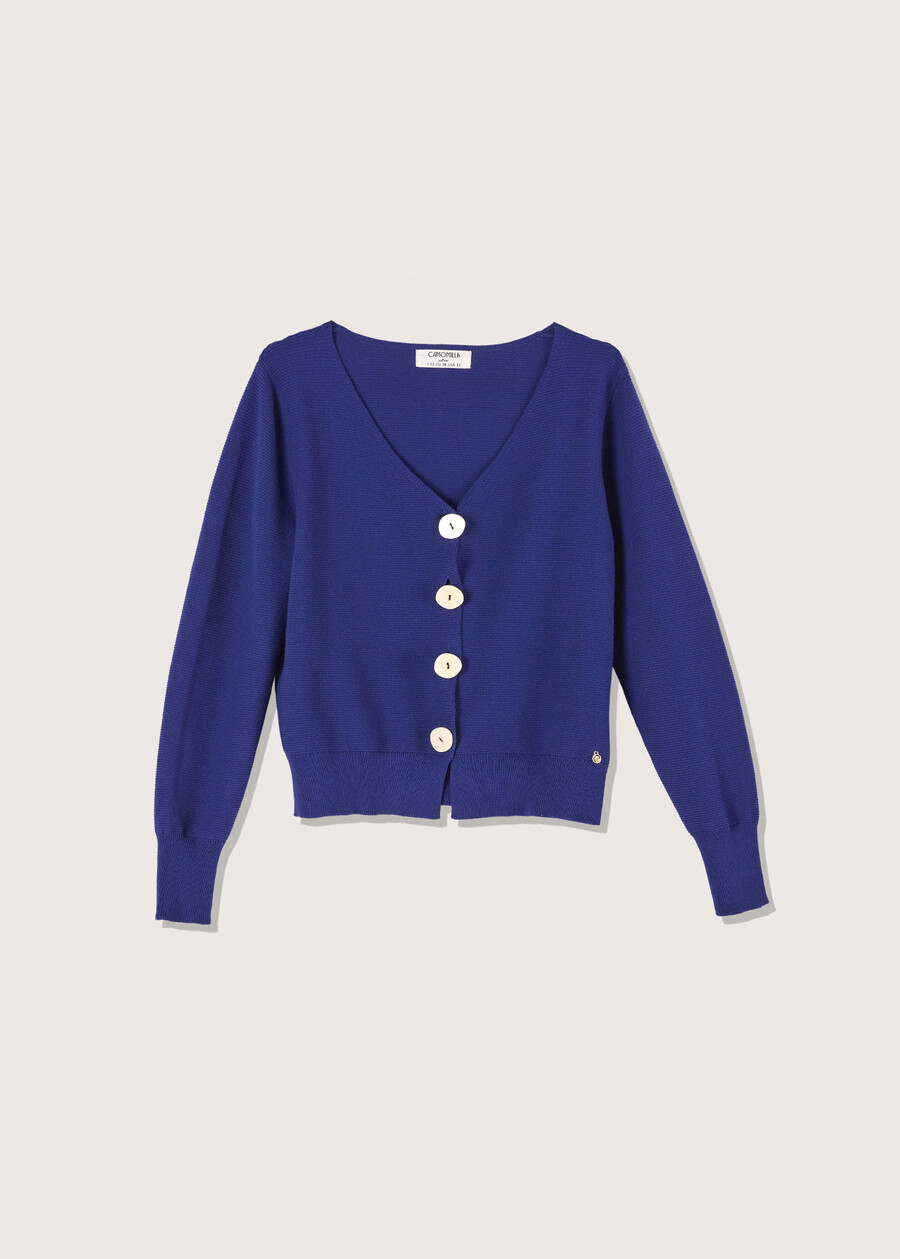 Cardigan Carlen 100% cotone BLU Donna , immagine n. 4