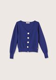 Cardigan Carlen 100% cotone BLU Donna immagine n. 4