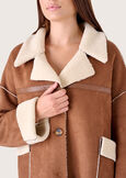 Cappotto Chloe in eco-suede MARRONE TIERRA Donna immagine n. 3