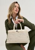 Brik perforated bowling bag BIANCO WHITE Woman image number 1