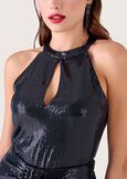 Top Tracy in paillettes NERO BLACK Donna immagine n. 2