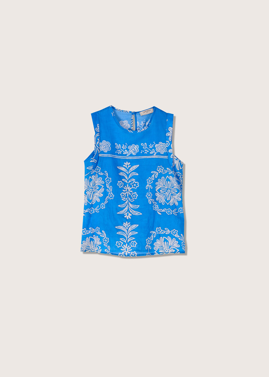 Top Taissa 100% cotone BLU CARRIBEAN Donna , immagine n. 4