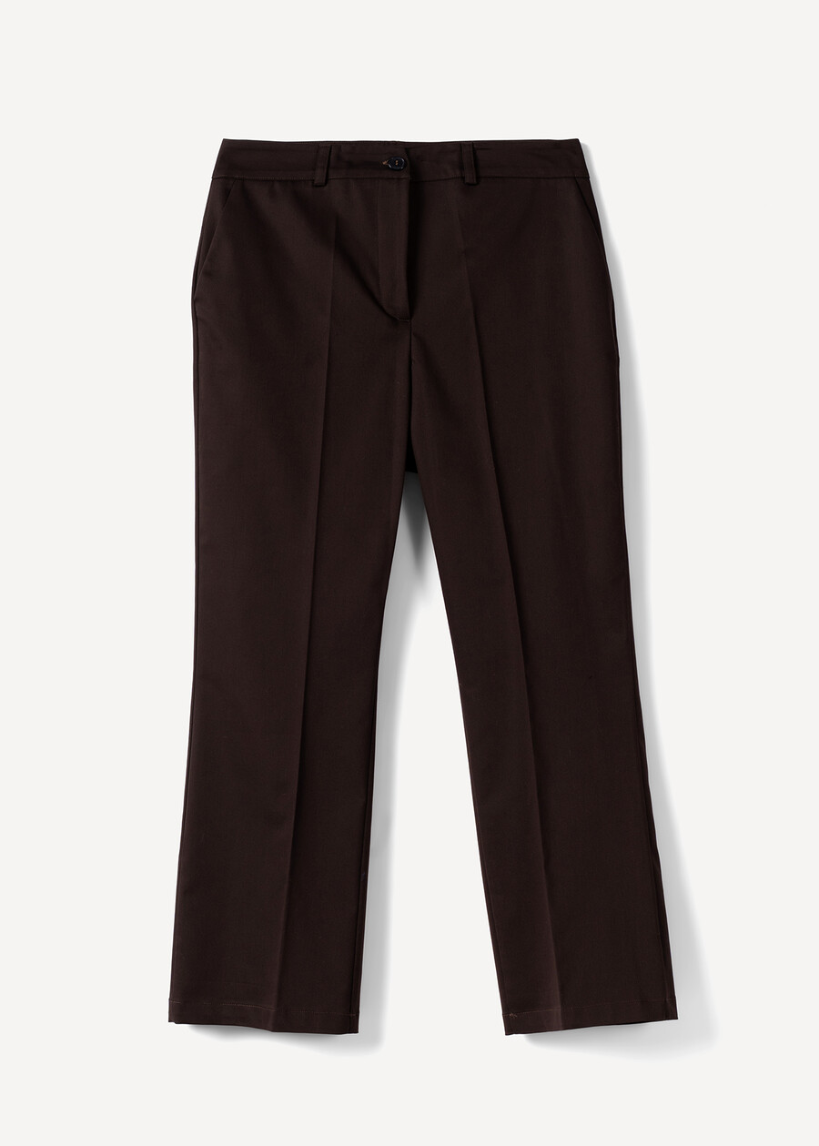 Pantaloni Jacqueline-O in cotone MARRONE Donna , immagine n. 5