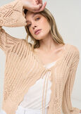 Mariam light knit cardigan BEIGE LIGHT BEIGE Woman image number 2