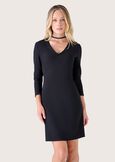 Abito Amir in tessuto screp NERO BLACK Donna immagine n. 2