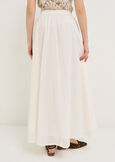 Gonna Gledis lunga in cotone BIANCO WHITE Donna immagine n. 3