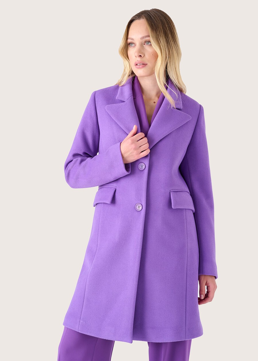 Cappotto Clotilde in panno VIOLA FRESIAELETR Donna , immagine n. 2
