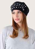 Basco Cylang con perle NERO BLACKBEIGE CREAM Donna immagine n. 1