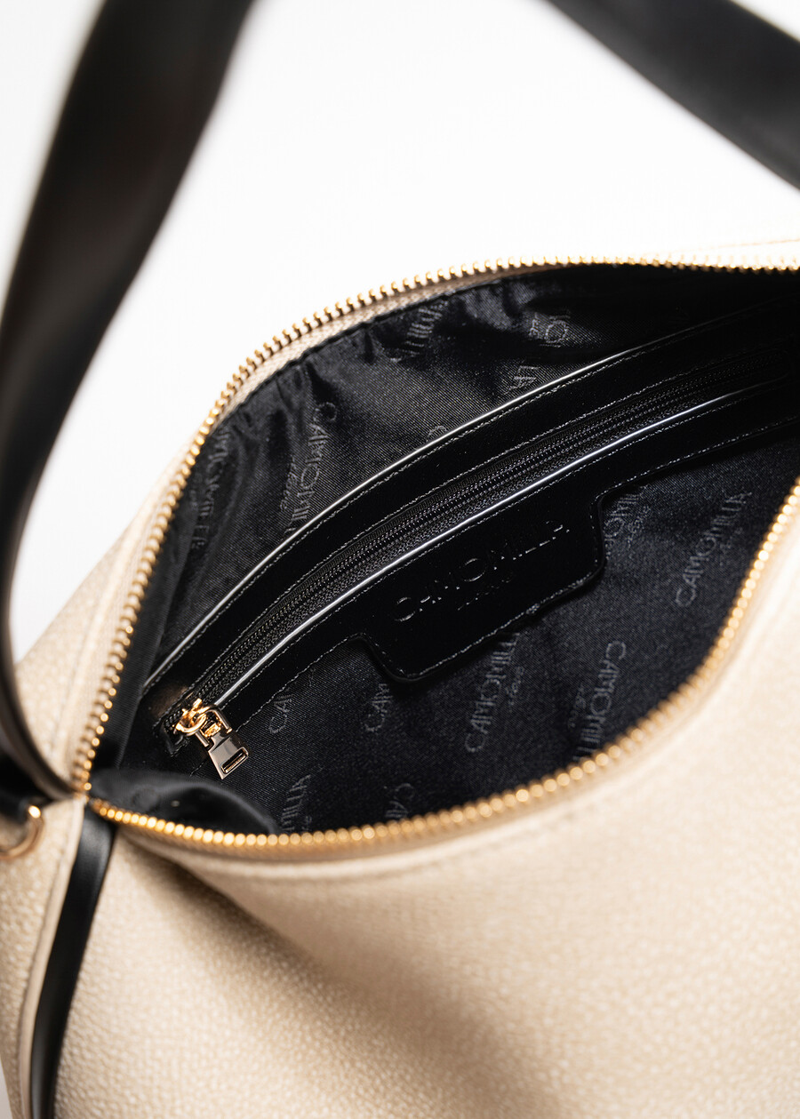 Bondie faux leather deer-print shoulder bag NERO BLACKBEIGE Woman , image number 3