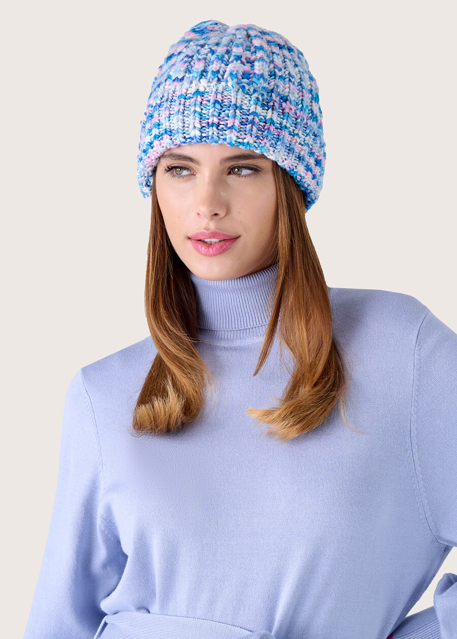 Cameron tweed-effect cap BLU LAGUNAMARRONE RUGGINE Woman , image number 1