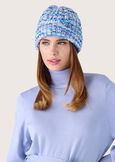 Cameron tweed-effect cap BLU LAGUNAMARRONE RUGGINE Woman image number 1