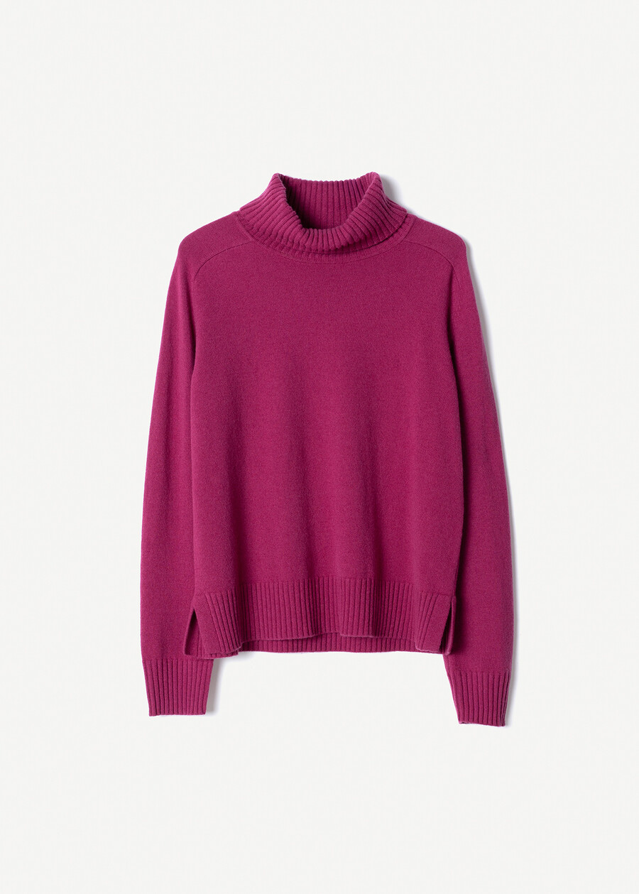 Marylin pure wool sweater ROSSO MAGENTAVERDE PAVONE Woman , image number 5