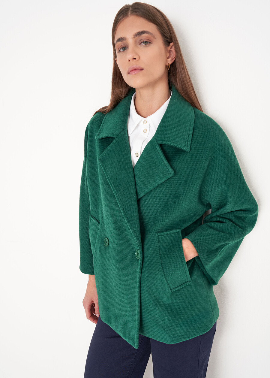 Cleope cloth double-breasted jacket BLUVERDE GARDEN Woman , image number 3