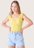 T-shirt Stelly in georgette GIALLO VANILLAVIOLA GRAPE Donna immagine n. 1