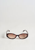 Eco-poly oval sunglasses MARRONENERO BLACK Woman image number 2