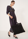 Barley metallic mesh shopping bag NERO BLACKMARRONE BRONZE Woman image number 1