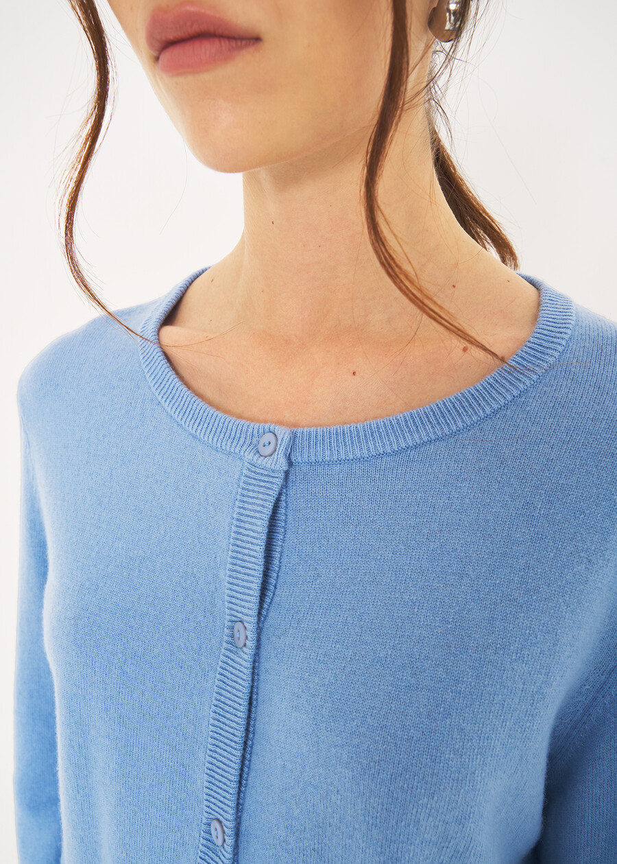 Cardigan Cassel in lana e cashmere CELESTE FIORDALISOROSA Donna , immagine n. 2