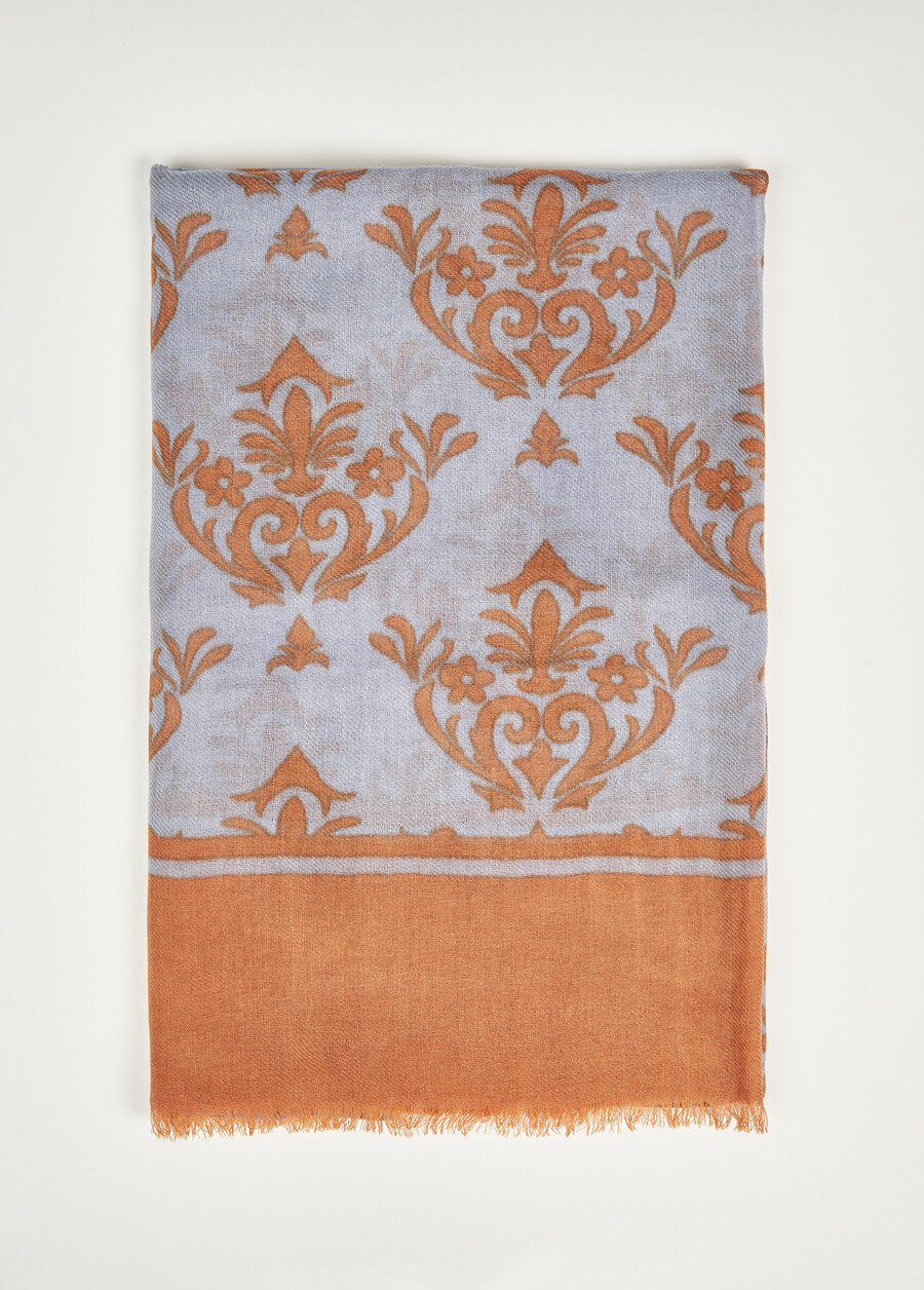 Sciarpa Sara in lana e modal BLU CELESTEBLU CELESTE Donna , immagine n. 1