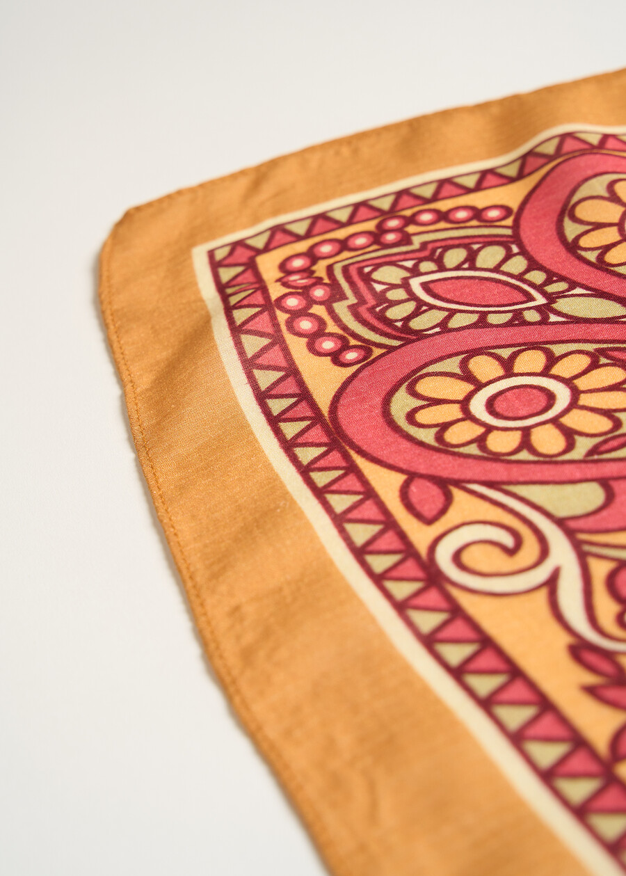 Foulard Sasha con stampa cashmere BLUROSSO BORDEAUX Donna , immagine n. 3