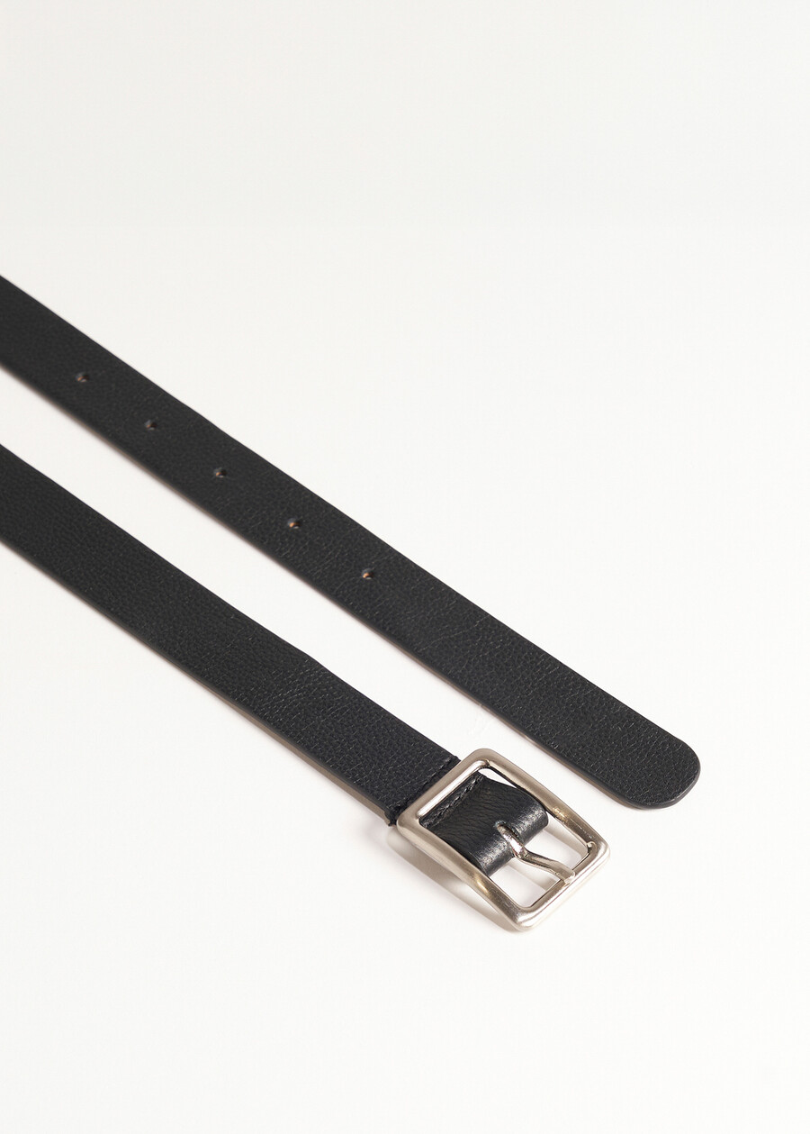 Cometa genuine leather belt NERO BLACKMARRONE CAFFE Woman , image number 3