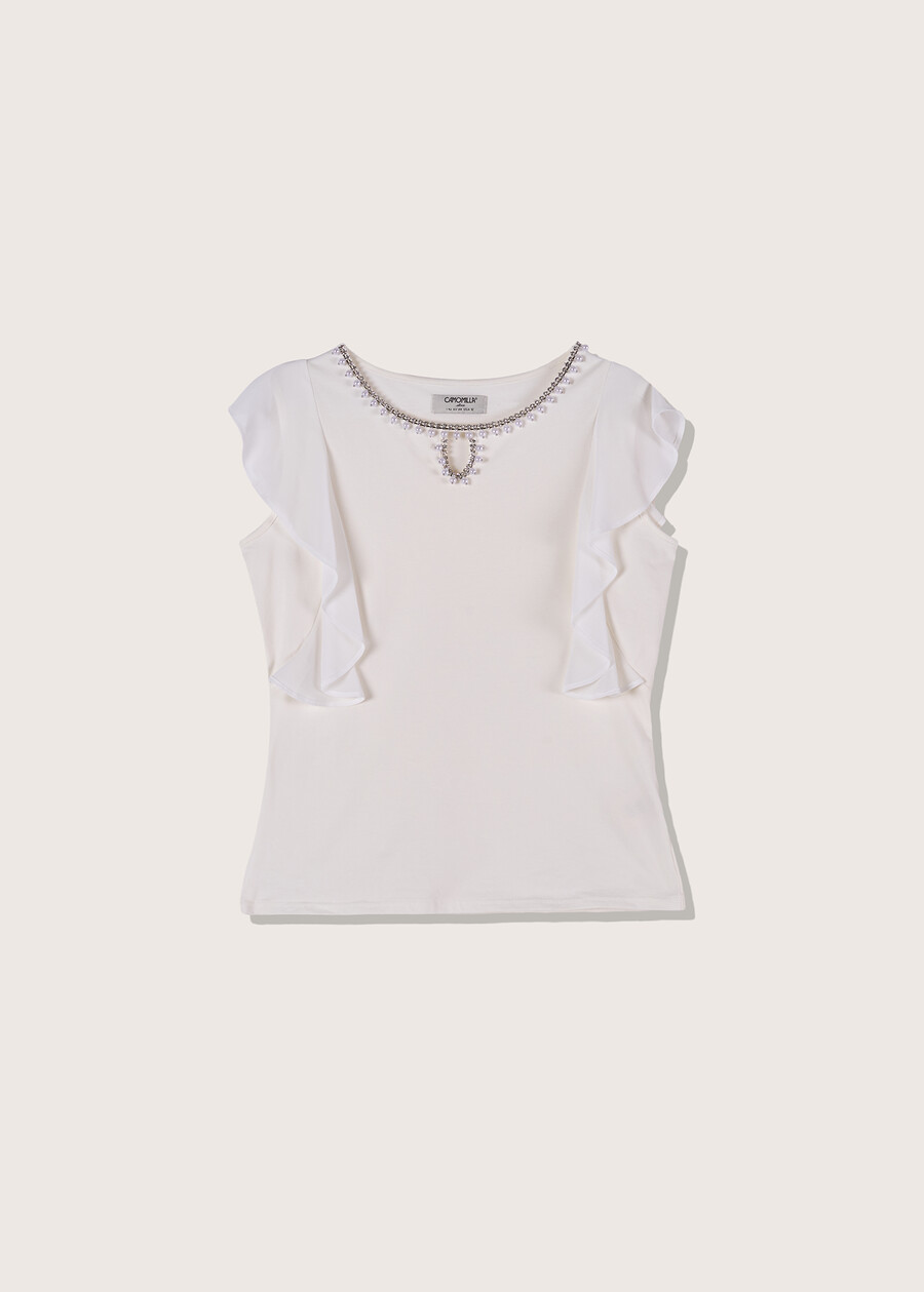 T-shirt Saddle in cotone BEIG SALINA Donna , immagine n. 4