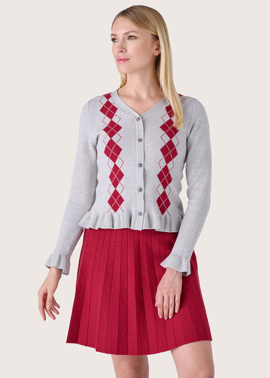 Maglia Mosty stile cardigan GRIGIO MEDIUM GREY Donna , immagine n. 1