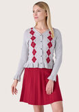 Maglia Mosty stile cardigan GRIGIO MEDIUM GREY Donna immagine n. 1