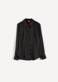 Alessia satin shirt NERO BLACKBEIGE LATTEBLU Woman image number 6