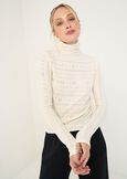 Maglia Makita a collo alto con strass BEIGE LATTENERO Donna immagine n. 1