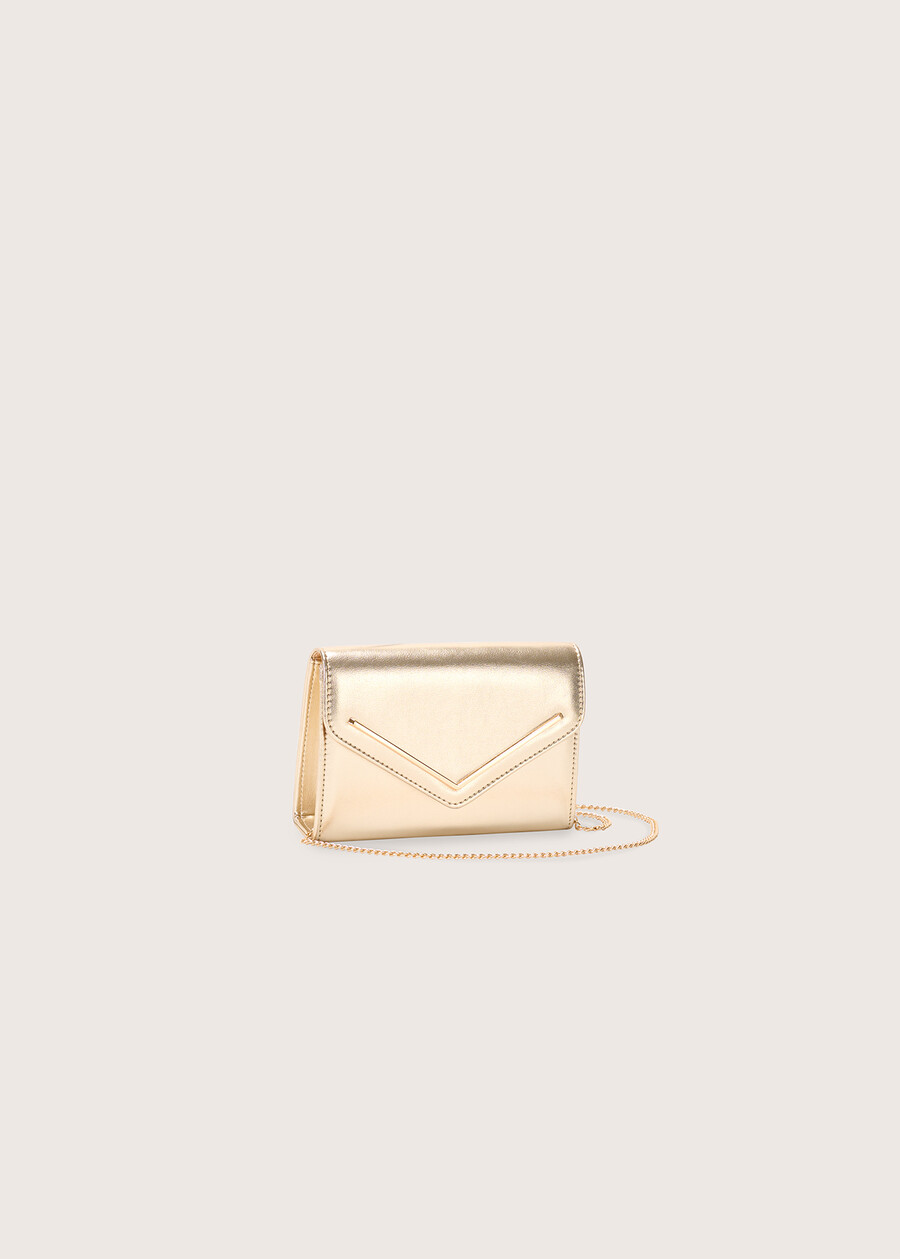 Belle eco-leather clutch bag GOLD Woman , image number 2